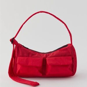 NWOT BAGGU Cargo Nylon Shoulder Bag- Candy Apple